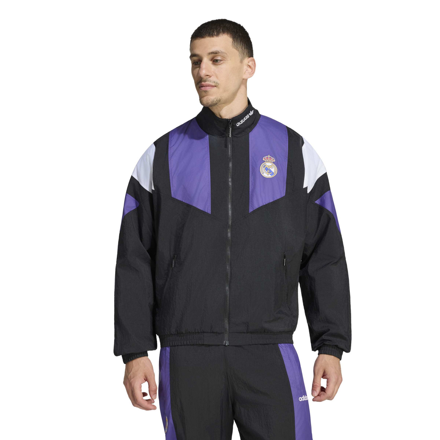Veste d'entraînement adidas Real Madrid EQT 2026-2027 noir violet blanc