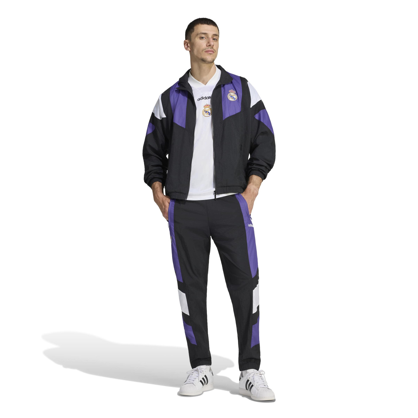 adidas Real Madrid EQT Trainingspak Zwart Paars Wit