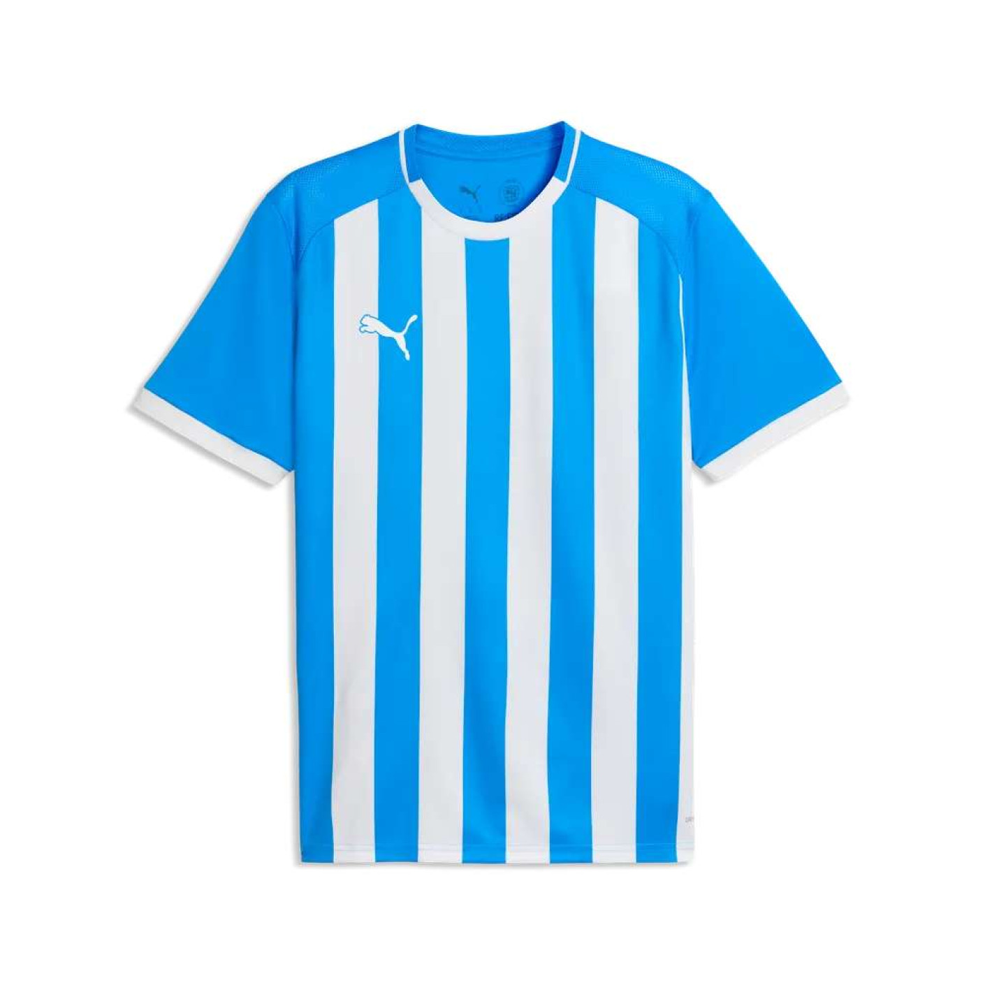 PUMA teamLIGA26 Striped Voetbalshirt Blauw Wit