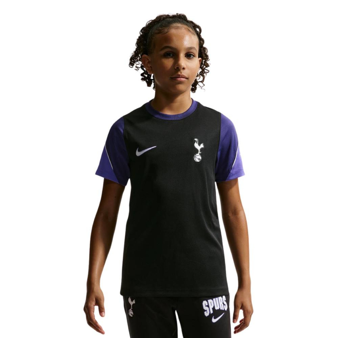 Nike Tottenham Hotspur Strike Trainingsshirt 2026-2027 Kids Zwart Paars Wit