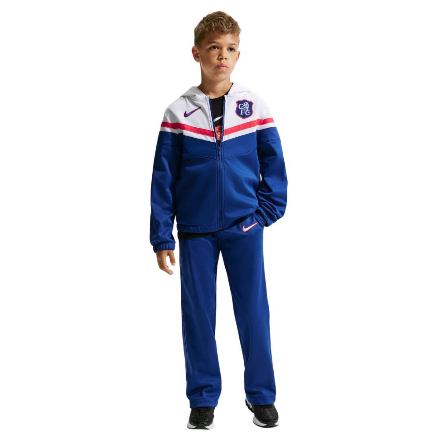 Nike Chelsea Sportswear Trainingspak 2026-2027 Kids Wit Blauw Rood