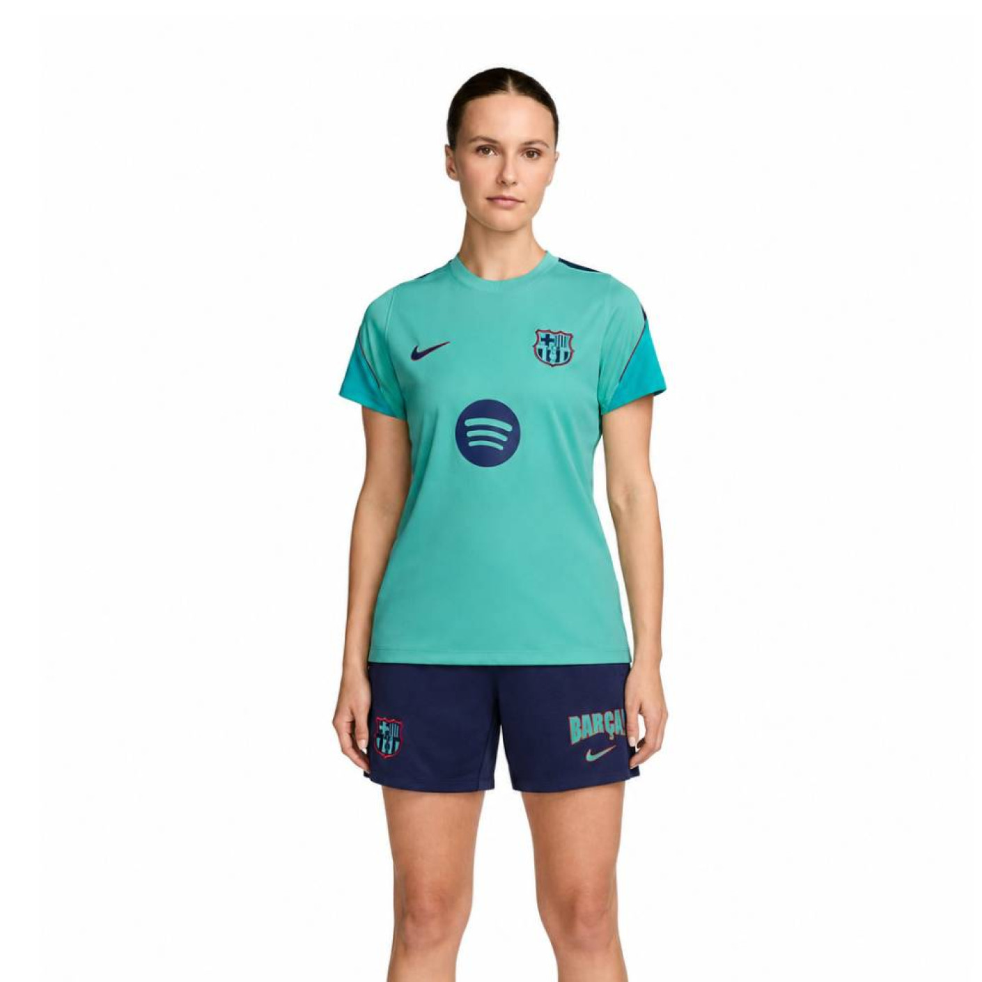Nike FC Barcelona Strike Trainingsset 2026-2027 Dames Licht Turqouise Donkerblauw Rood