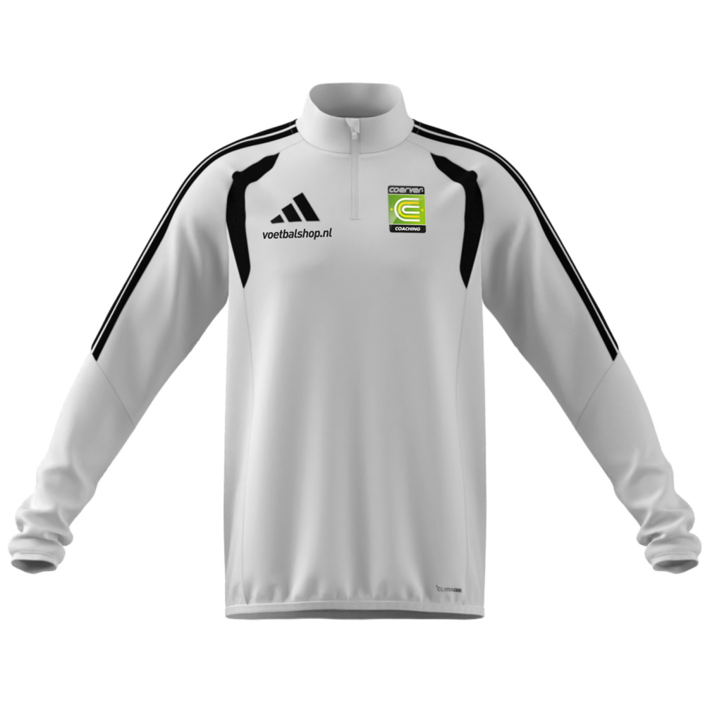 Coerver Coaching Trainingstrui 1/4 zip Junior Wit
