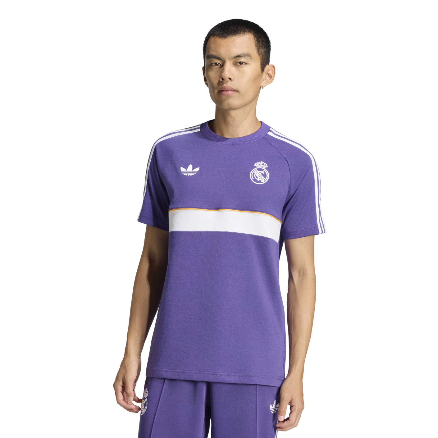 T-shirt adidas Real Madrid Originals violet, blanc, orange
