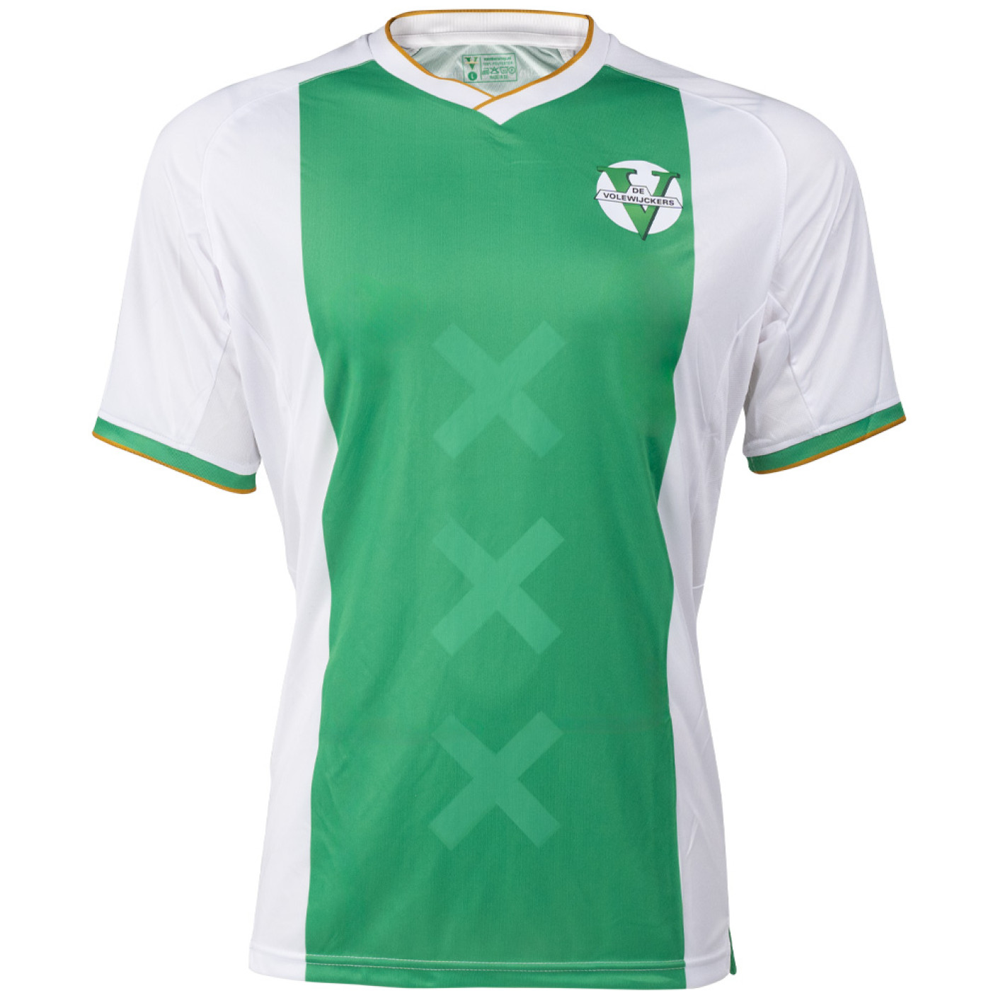 De Volewijckers Wedstrijdshirt Senior Groen Wit