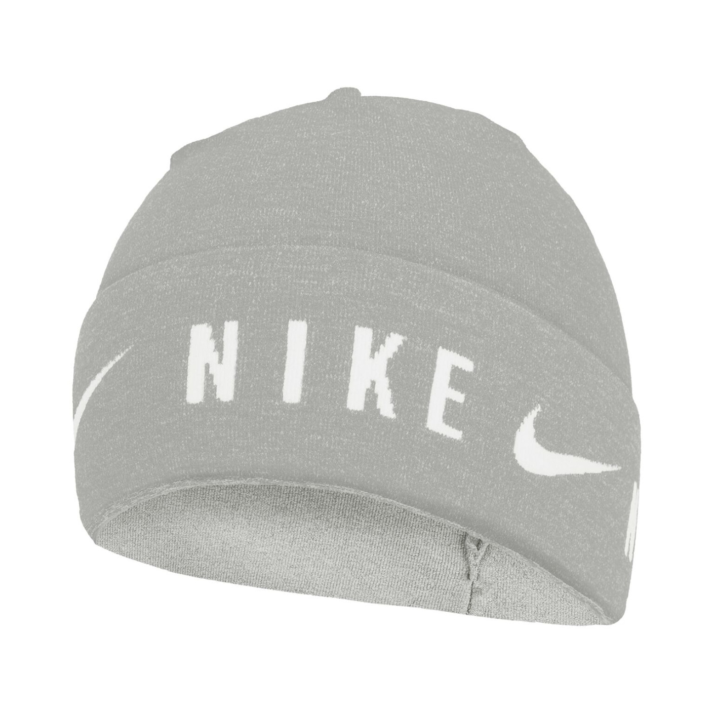 Nike Dri-FIT Lightweight Knit Bonnet Rembourré Gris Clair Blanc