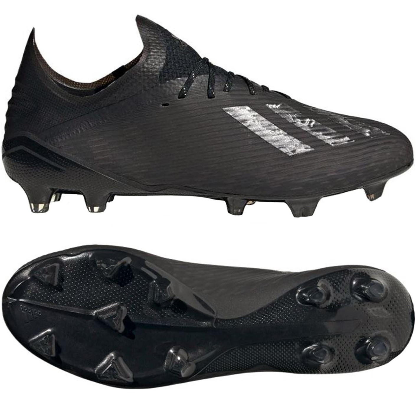 adidas X 19.1 Gras Voetbalschoenen (FG) Zwart Zilver