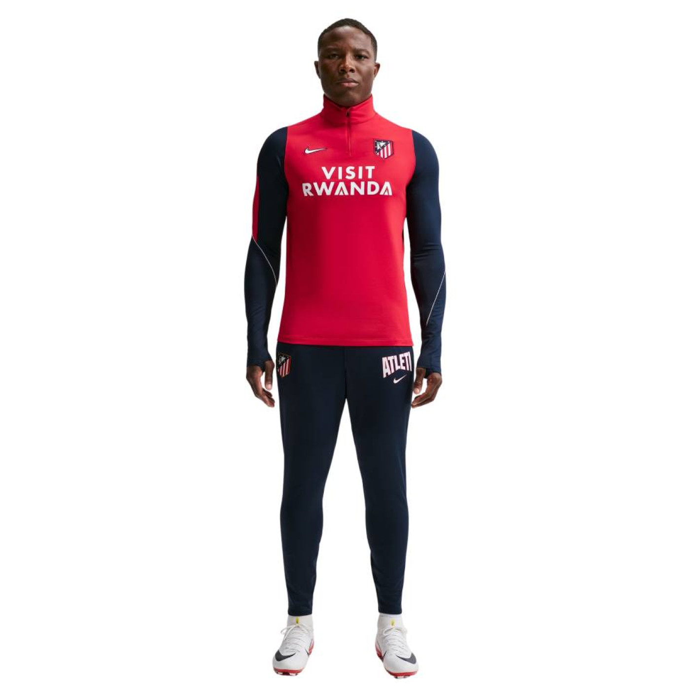 Survêtement Nike Atletico Madrid Strike 1/4-Zip 2026-2027 rouge bleu foncé blanc
