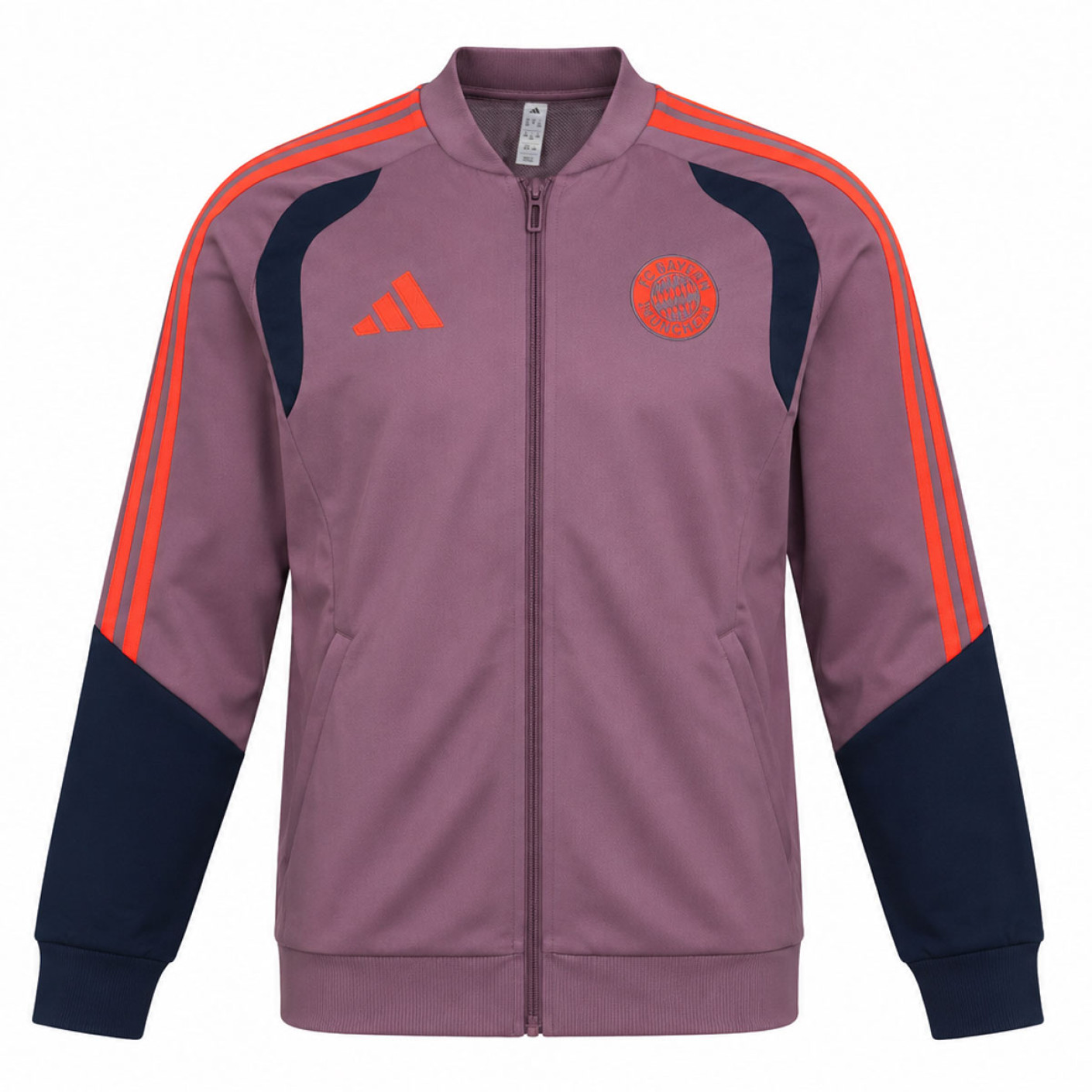 Veste d'entraînement adidas Bayern Munich European Presentation 2026-2027 pour Enfants, violet clair, noir, rouge