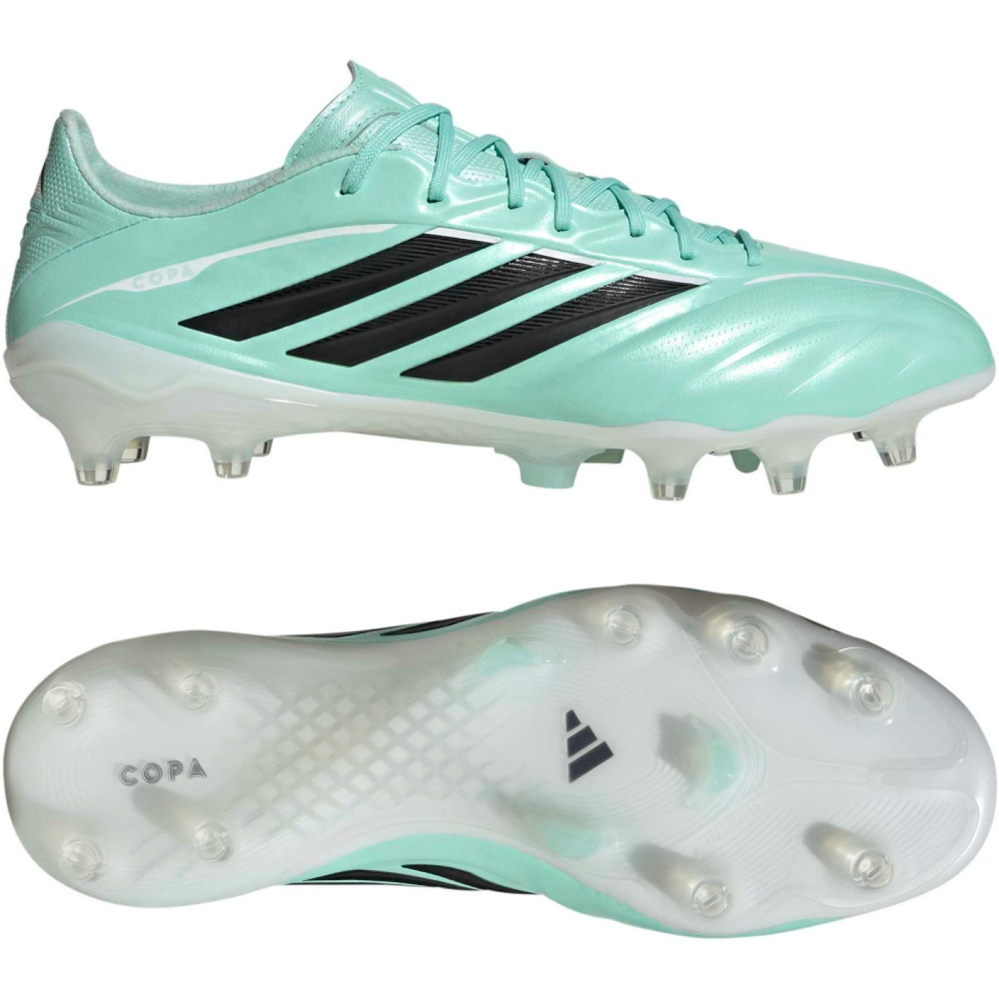 adidas Copa Pure IV Elite Gazon Naturel Chaussures de Foot (FG) Vert Menthe Noir Blanc