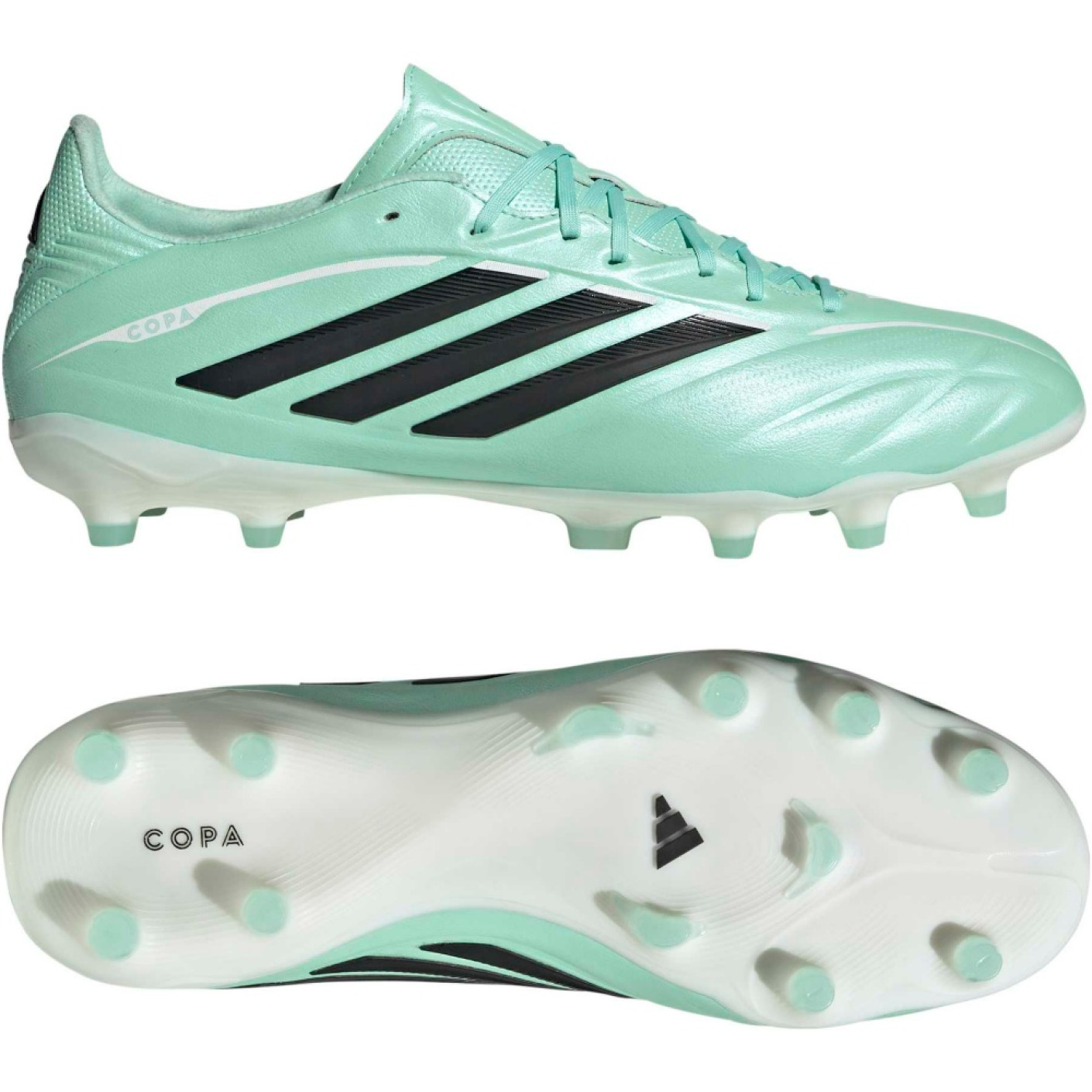 adidas Copa Pure IV Pro Gras Voetbalschoenen (FG) Mintgroen Zwart Wit