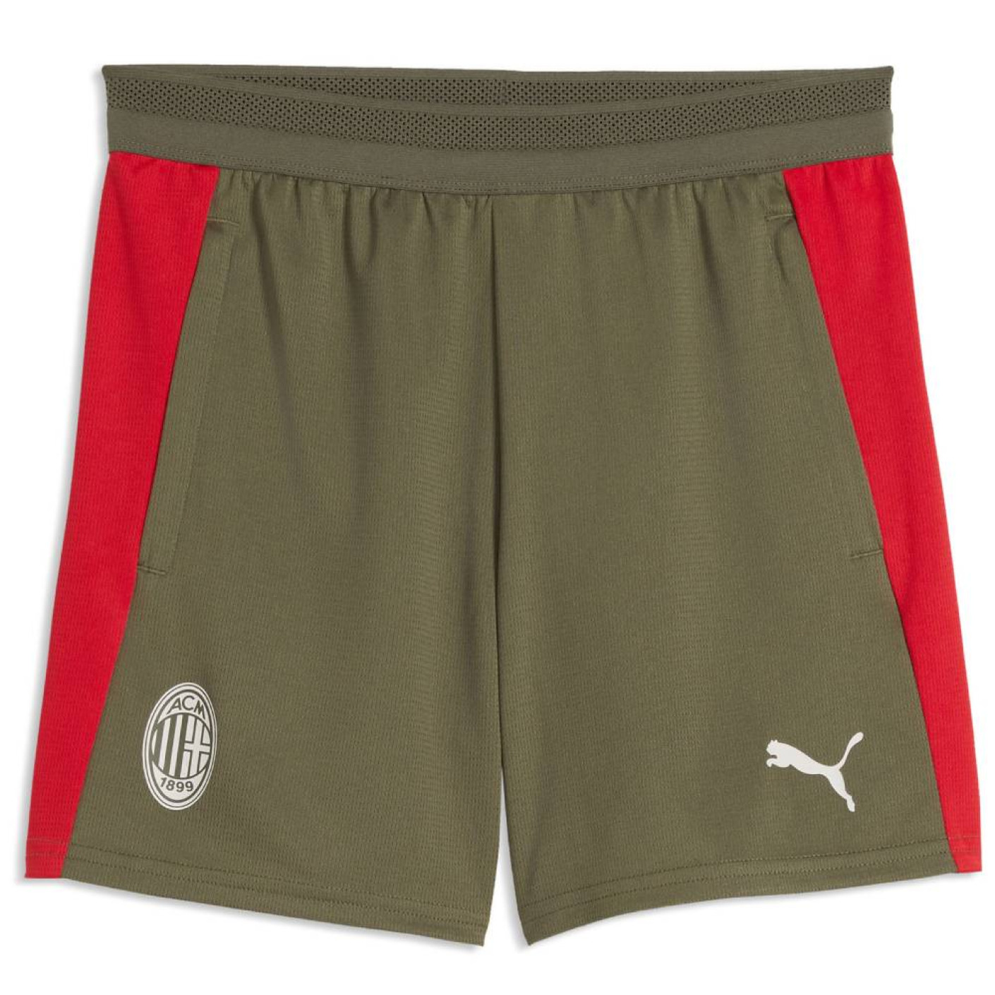 Pantalon d'entraînement PUMA AC Milan 2026-2027 pour Enfants, vert foncé, rouge, blanc