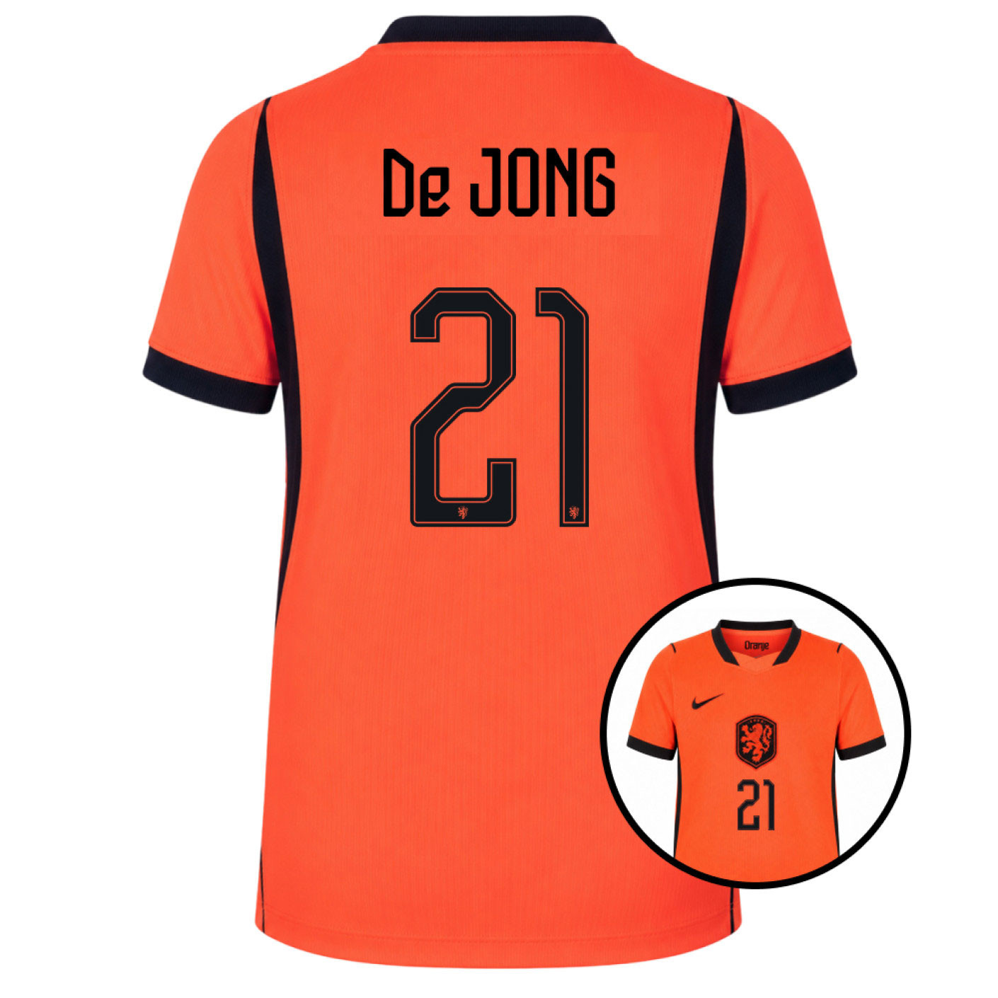 Chemise Nike Netherlands F. De Jong 21 Home 2026-2028 pour Enfants