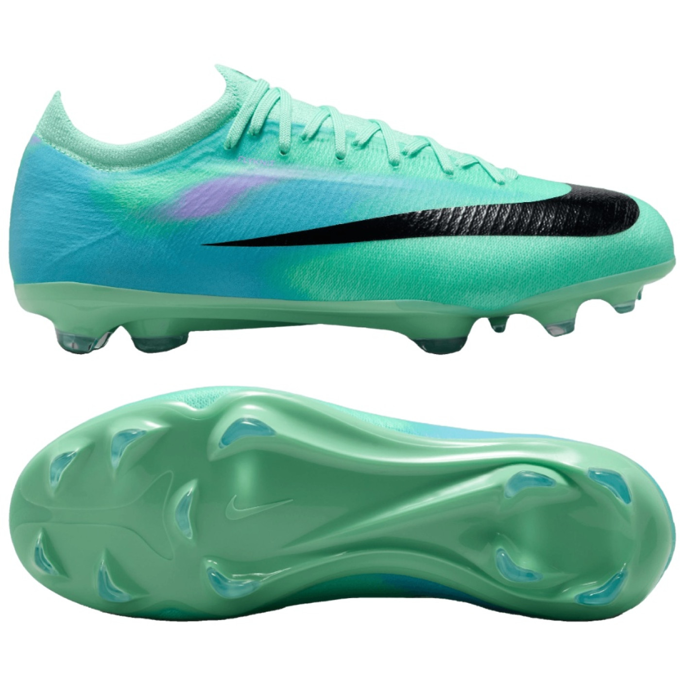 Nike Zoom Mercurial Superfly 11 Pro Gazon Naturel Chaussures de Foot (FG) Enfants Turquoise Bleu Mauve Orange