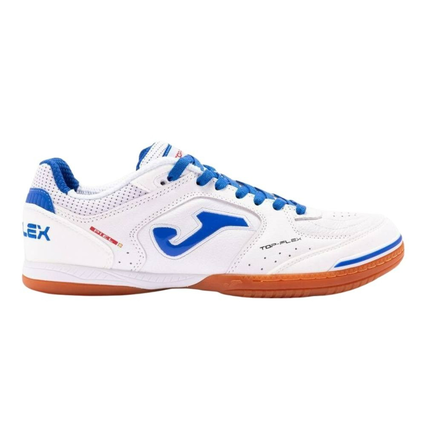 Joma Top Flex Zaalvoetbalschoenen (IN) Wit Blauw Bruin