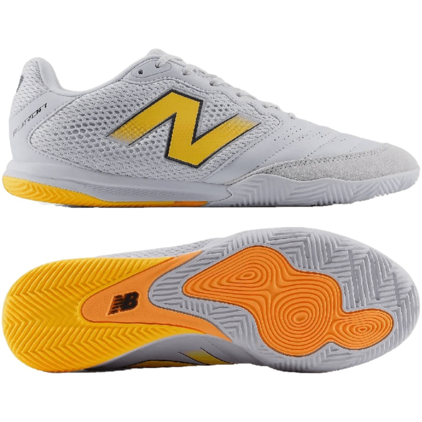New Balance Furon Pro Zaalvoetbalschoenen (IN) Wit Oranje