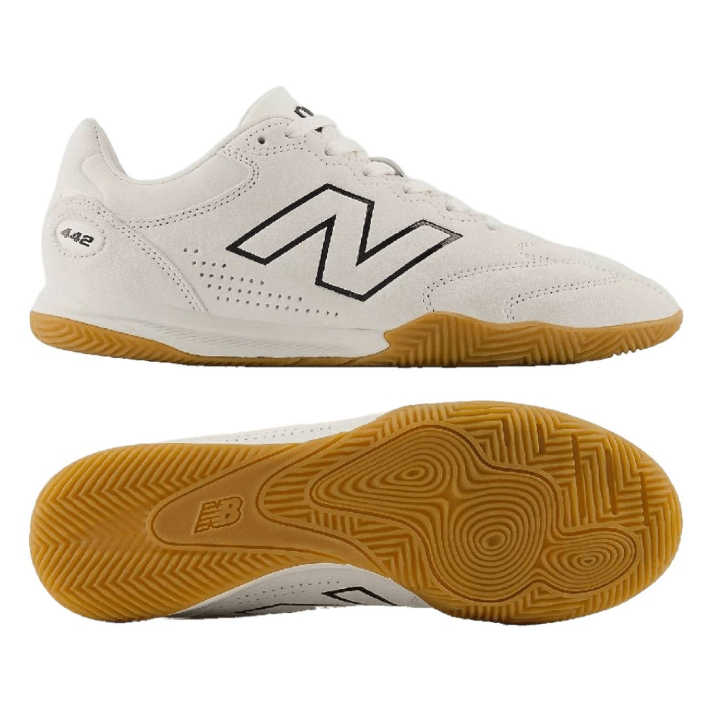 New Balance 442 Elite Chaussures de Foot en Salle (IN) Blanc Noir Blanc