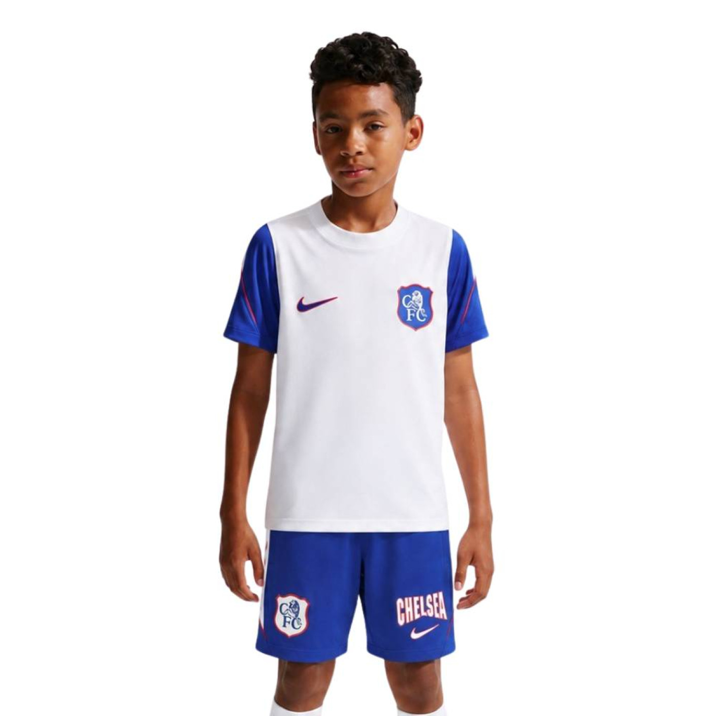 Nike Chelsea Strike Trainingsset 2026-2027 Kids Wit Blauw