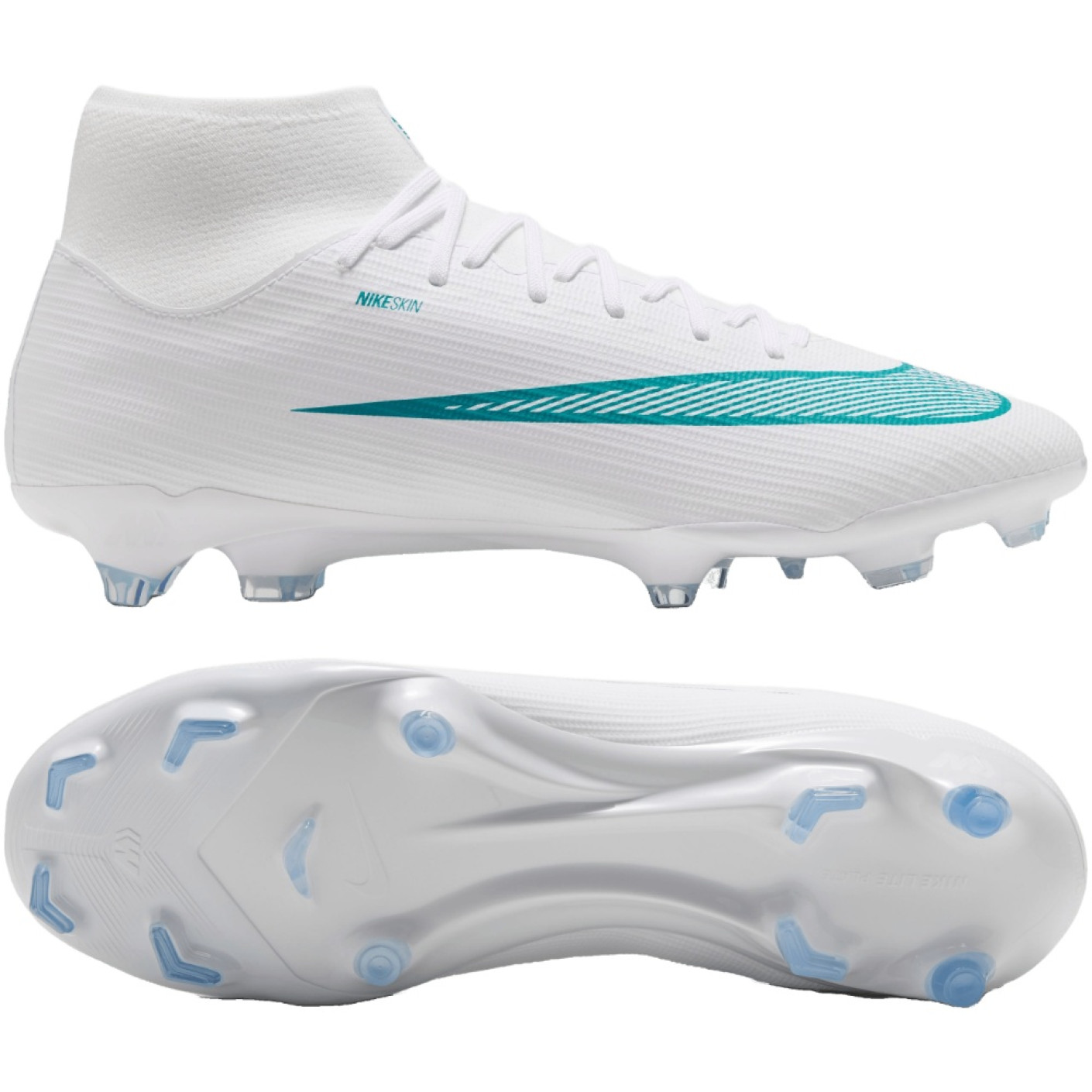 Nike Mercurial Superfly 11 Academy Gras / Kunstgras Voetbalschoenen (MG) Wit Turquoise