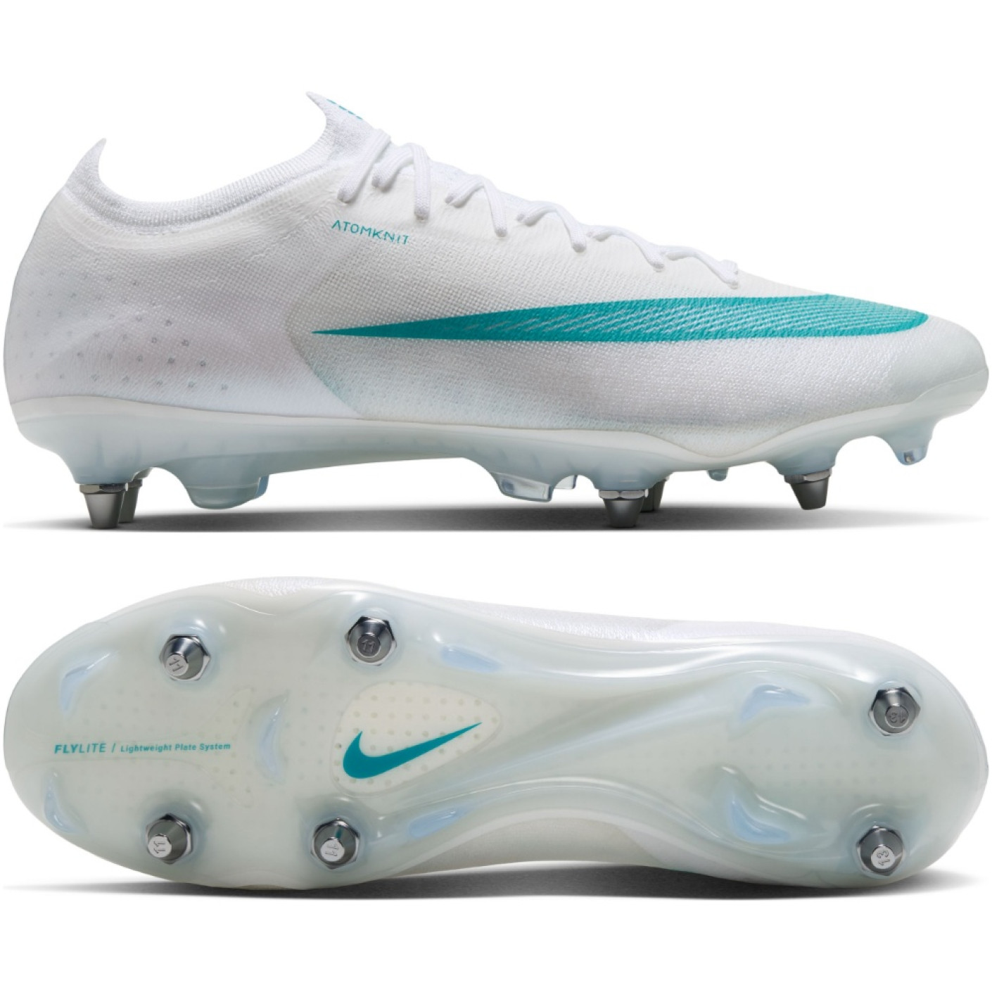 Nike Mercurial Vapor 17 Elite Crampons Vissés Chaussures de Foot (SG) Blanc Turquoise
