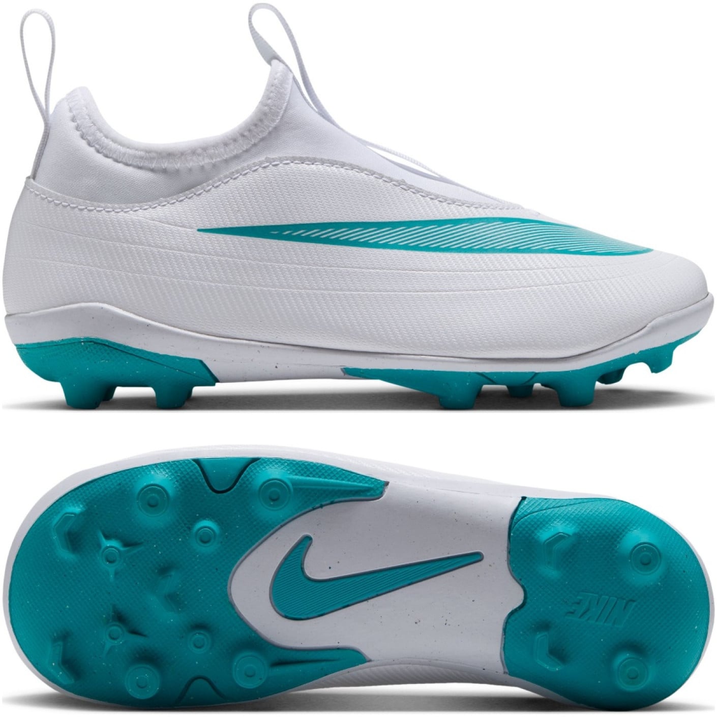 Nike Mercurial Vapor 17 Club Flex Chaussures de Foot en Salle (IN) Enfants Blanc Turquoise