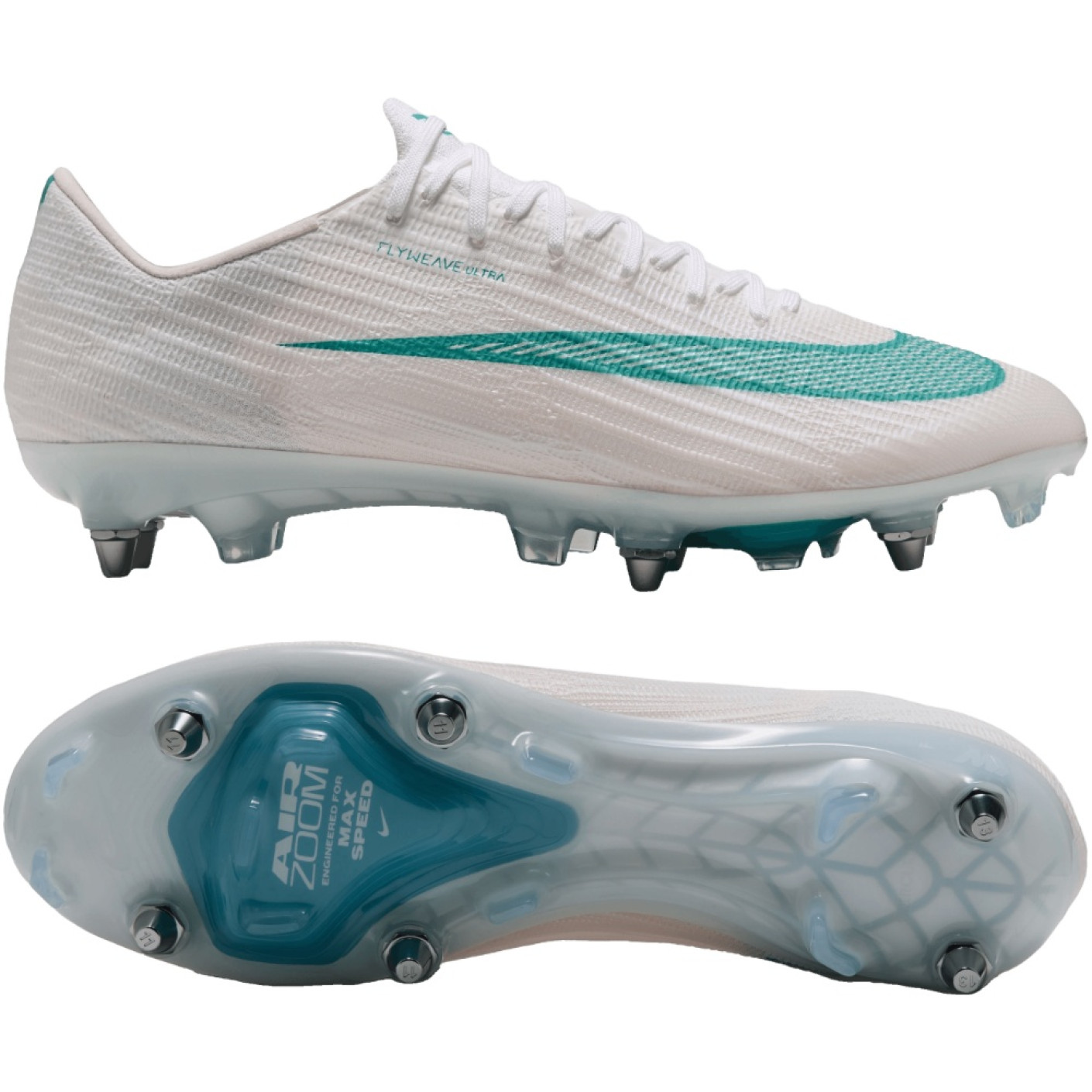 Nike Zoom Mercurial Superfly 11 Elite IJzeren-Nop Voetbalschoenen (SG) Wit Turquoise