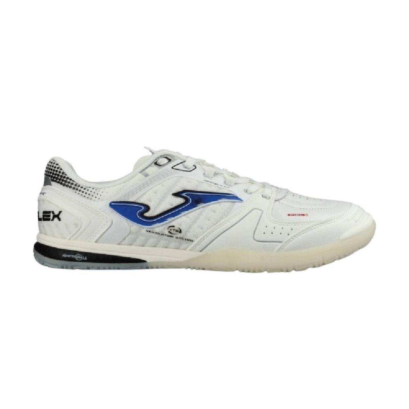 Joma Top Flex Ultralight Chaussures de Foot en Salle (IN) Blanc Noir Bleu