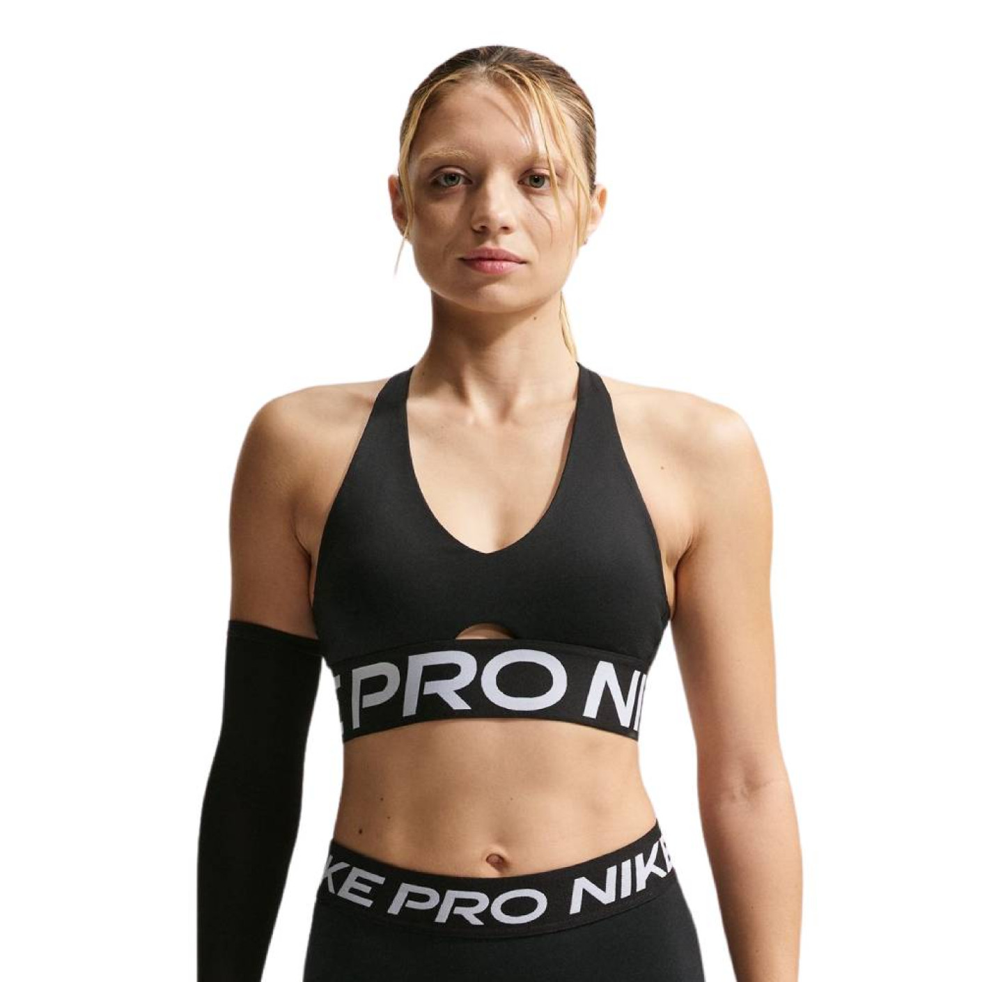 Soutien-gorge de sport Nike Pro Sculpt pour Femmes, noir et blanc