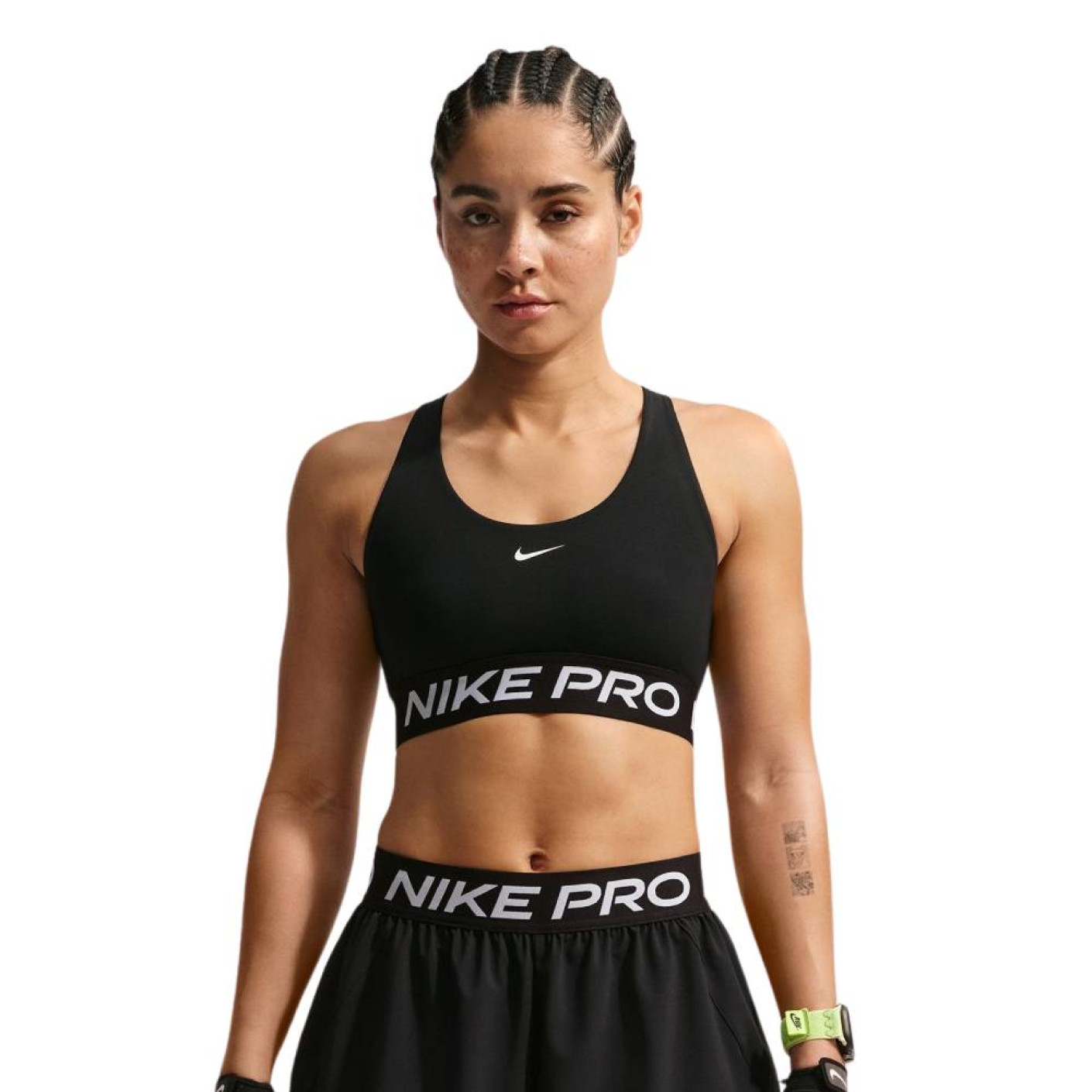 Nike Pro 365 Sportbeha Dames Zwart Wit