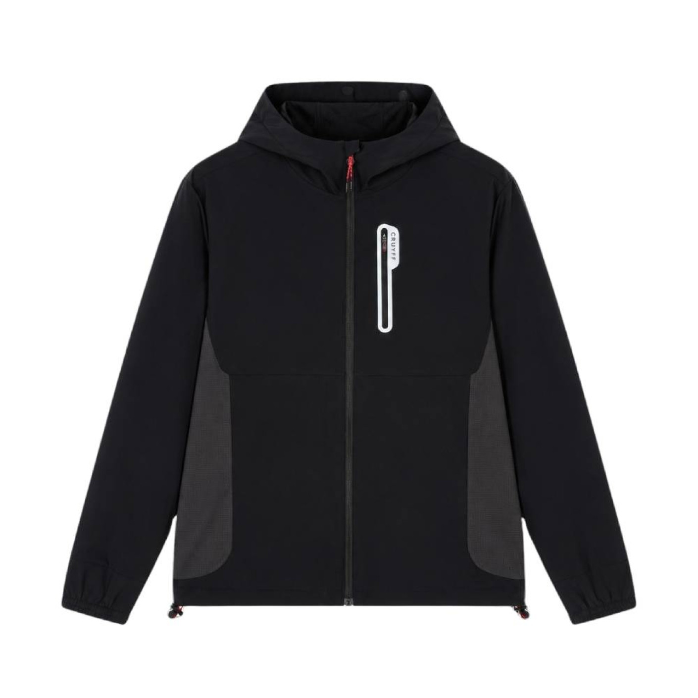 Veste d'entraînement tissée Cruyff Magnitude noire et argentée