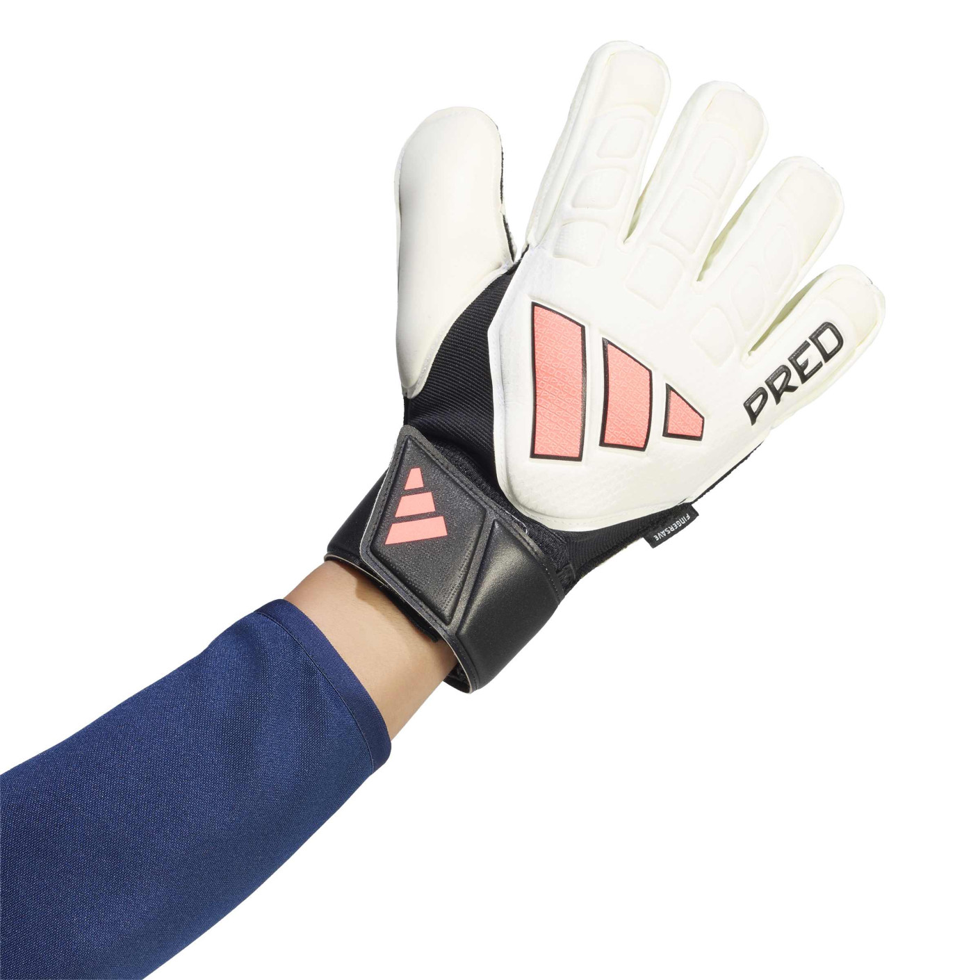 adidas Predator Match Fingersave Gants de Gardien de But Blanc Noir Rose