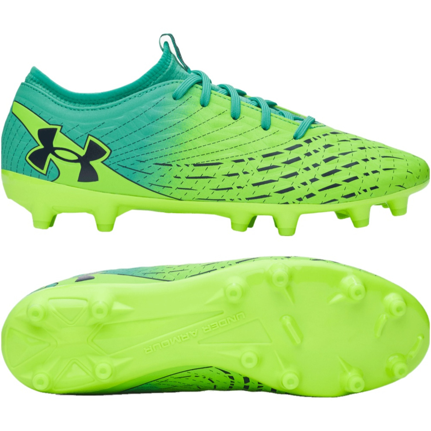 Under Armour Magnetico Select 5 Gazon Naturel Chaussures de Foot (FG) Vert