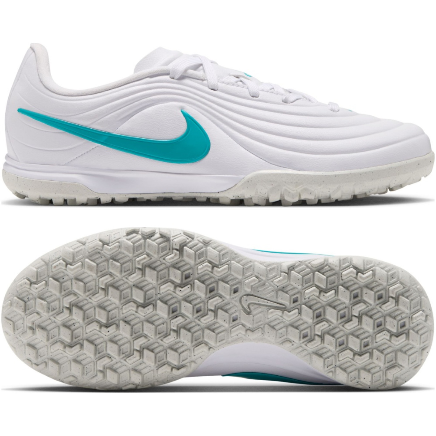 Nike Tiempo Maestro Academy Turf Voetbalschoenen (TF) Kids Wit Turquoise
