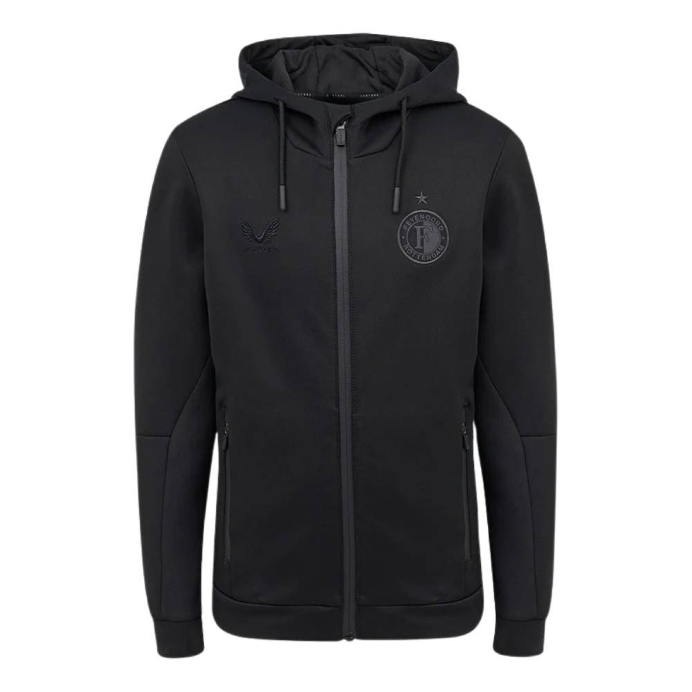 Veste d'entraînement Castore Feyenoord EU Travel à capuche 2026-2027 noire