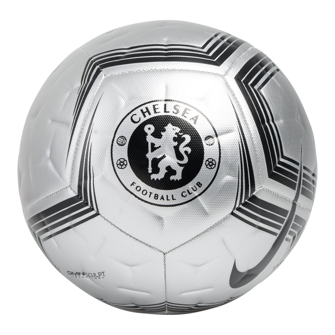 Nike Chelsea Academy Voetbal Maat 5 2026-2027 Zilvergrijs Zwart