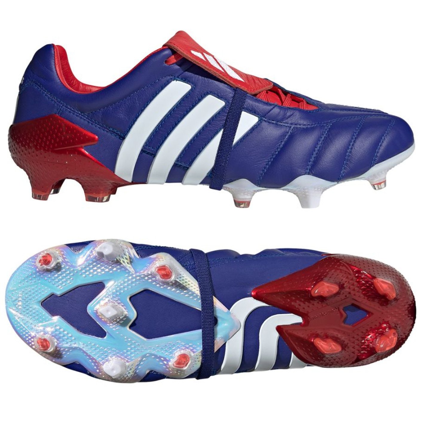 adidas PREDATOR MANIA Gras Voetbalschoenen (FG) Blauw Wit Rood