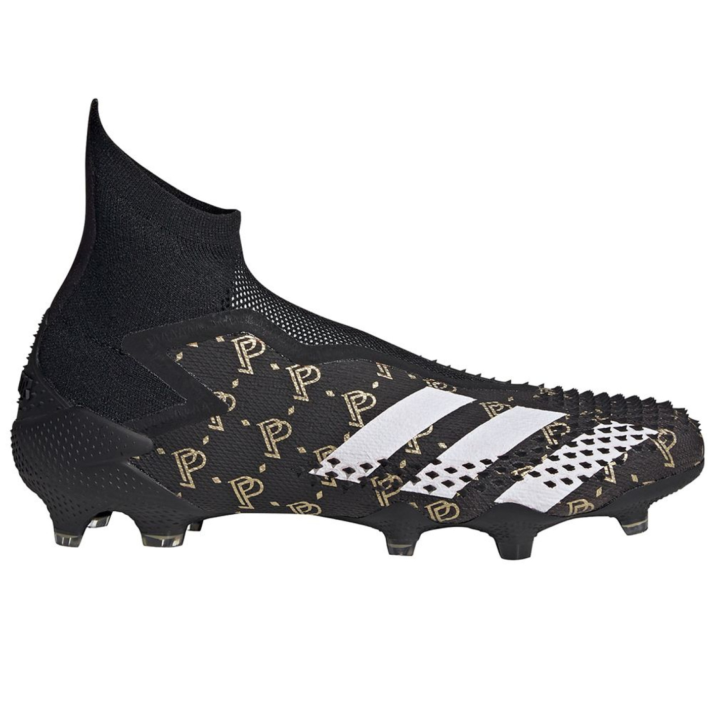 adidas PREDATOR MUTATOR 20+ Paul Pogba Gras Voetbalschoenen (FG) Zwart Wit Goud