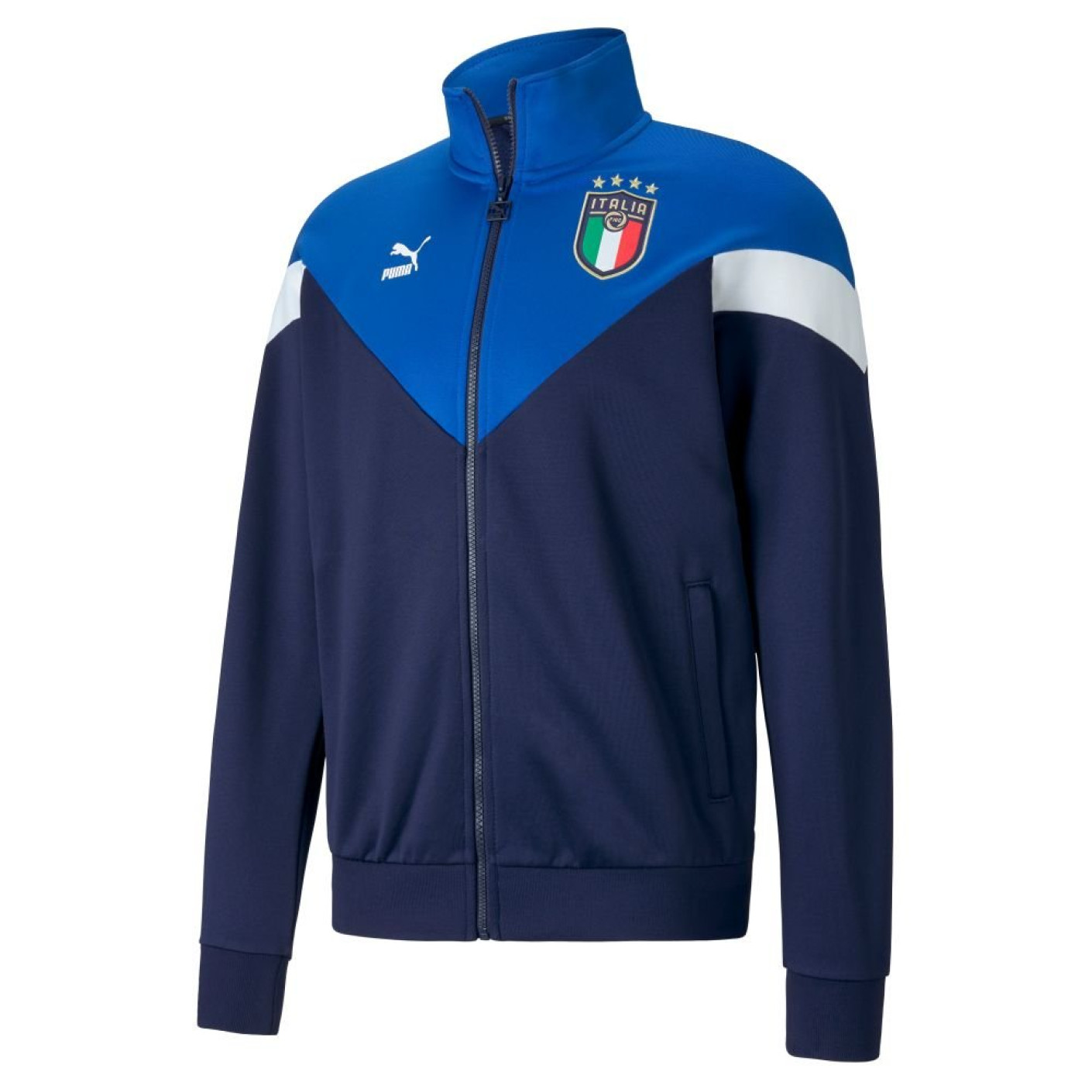 PUMA Italie Iconic MCS Trainingsjack 2020-2022 Blauw