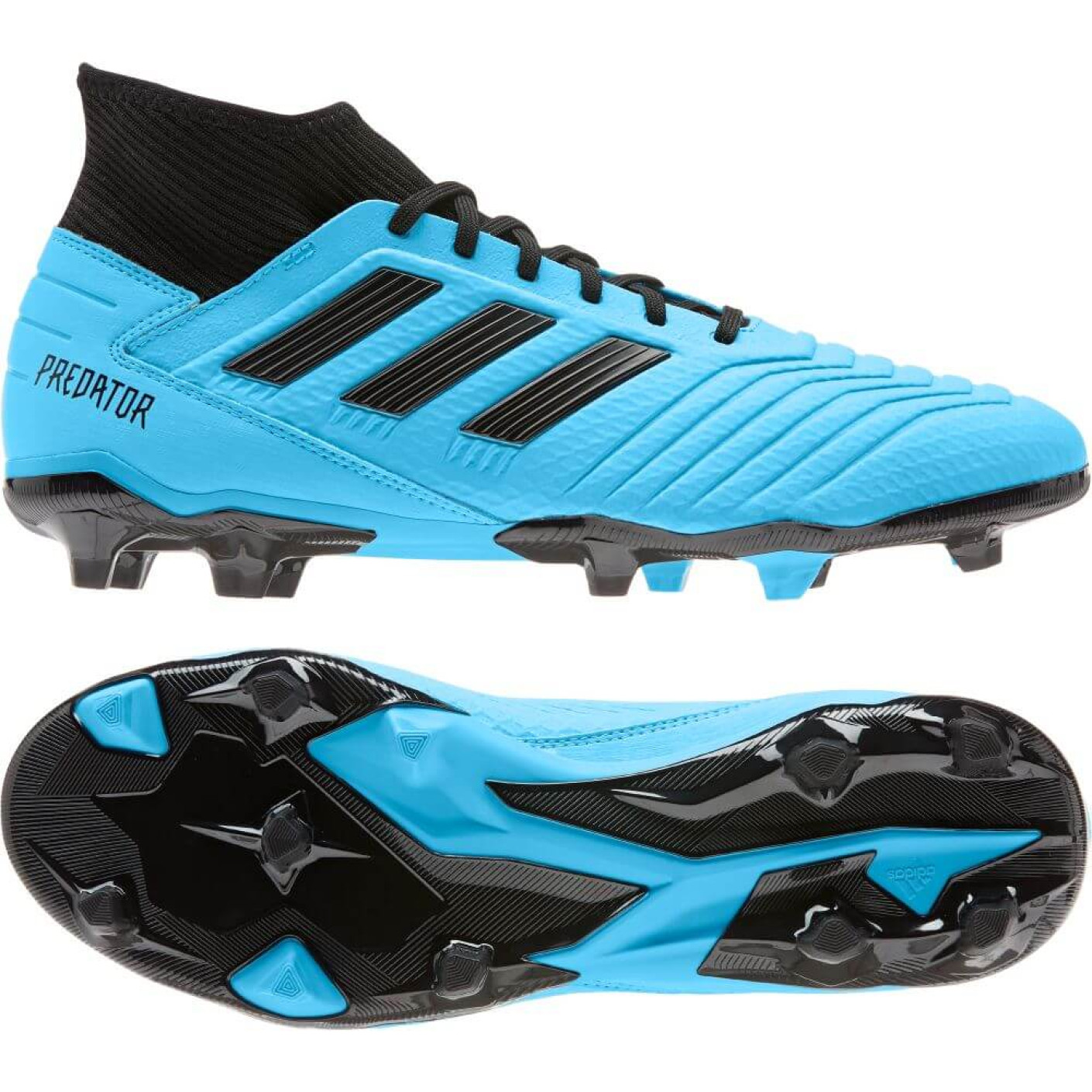 adidas PREDATOR 19.3 Gras Voetbalschoenen (FG) Blauw Zwart