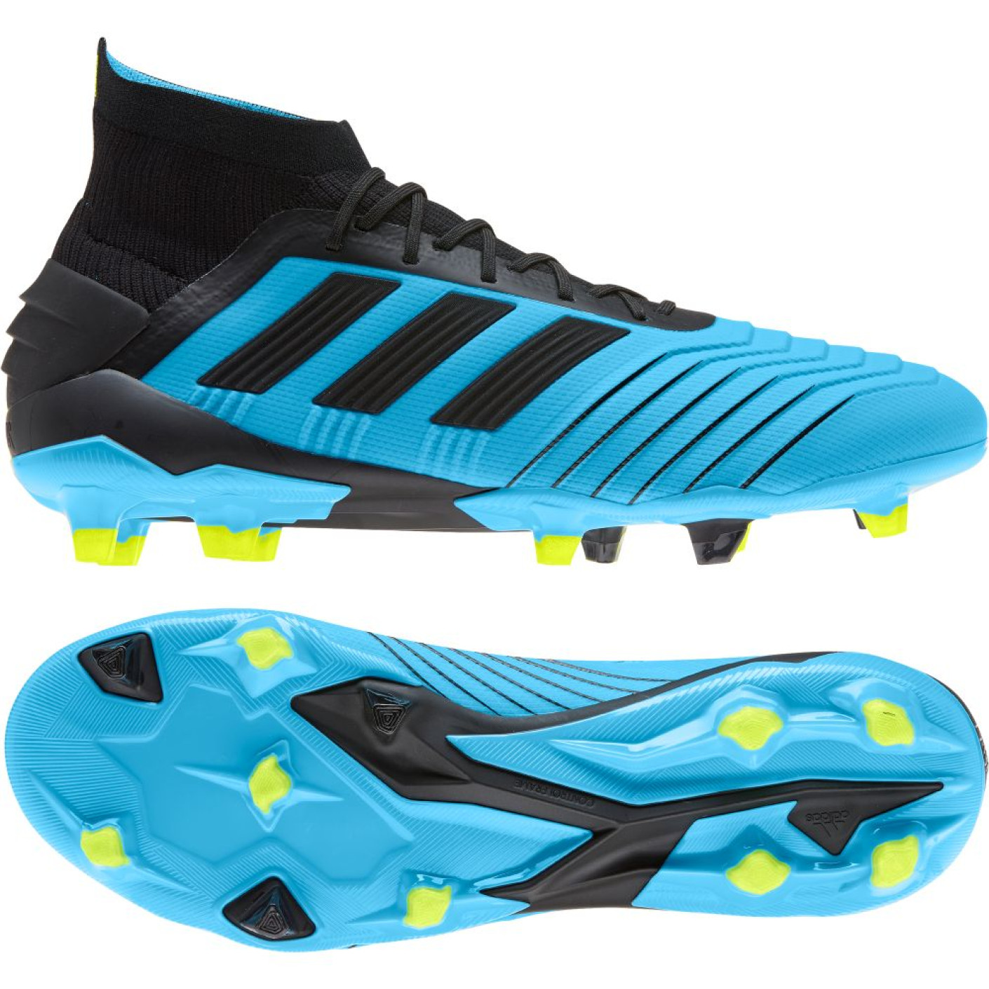 adidas PREDATOR 19.1 Gras Voetbalschoenen (FG) Blauw Zwart