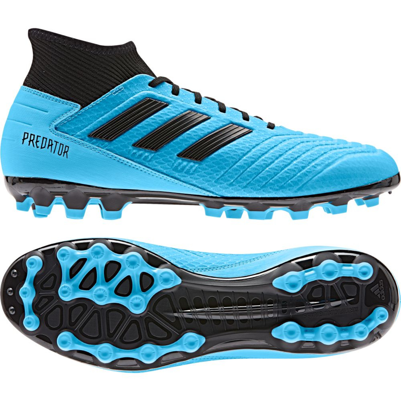 adidas PREDATOR 19.3 AG Kunstgras Voetbalschoenen Blauw Zwart