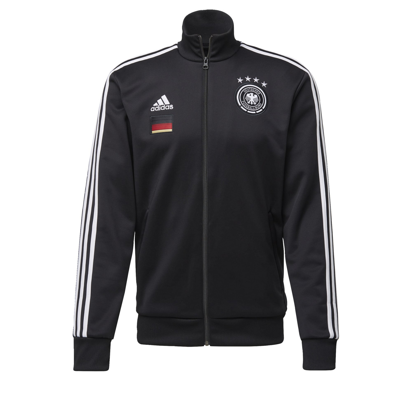 adidas Duitsland 3S Trainingsjack 2020-2021 Zwart