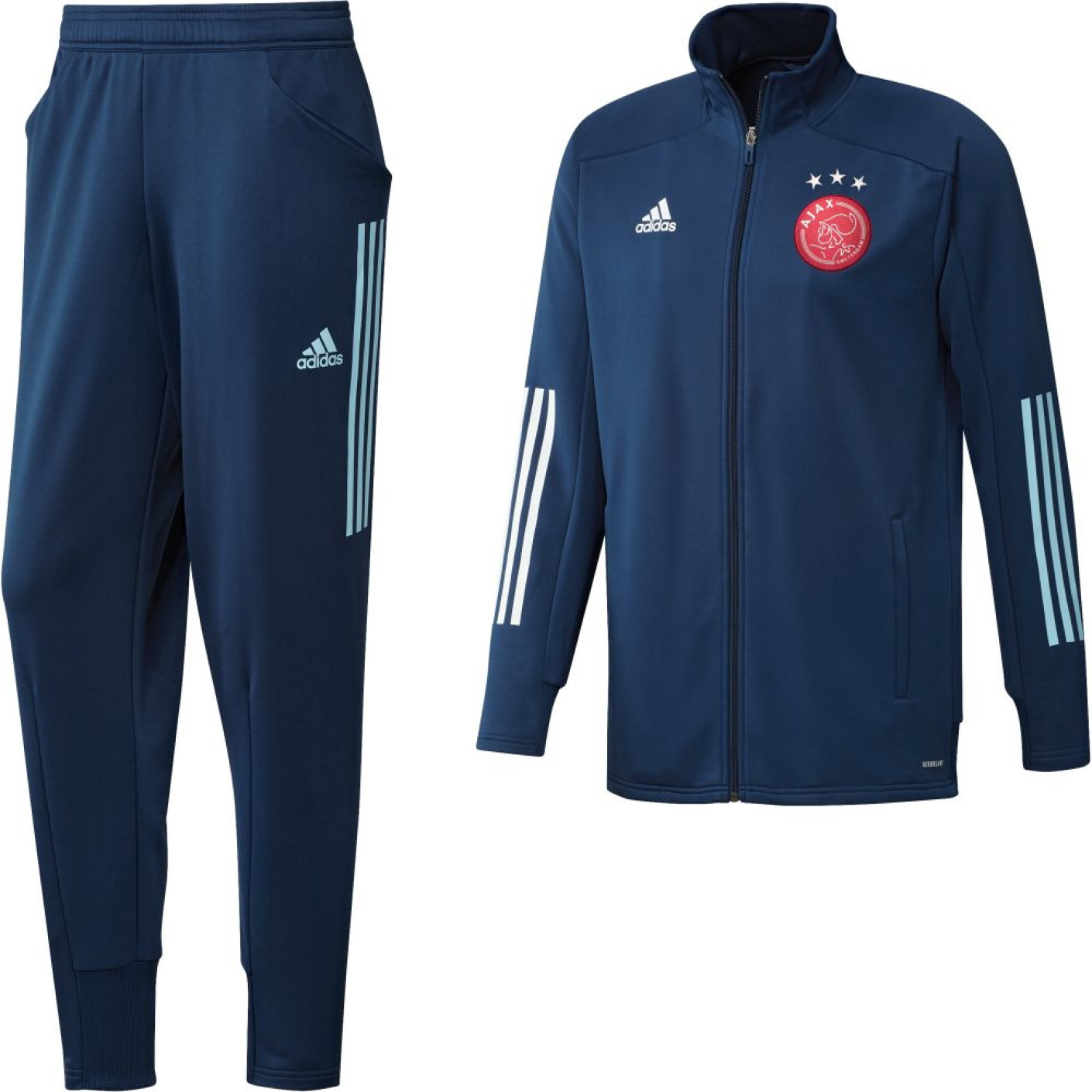 adidas Ajax Trainingspak 2020-2021 Blauw - Voetbalshop.be
