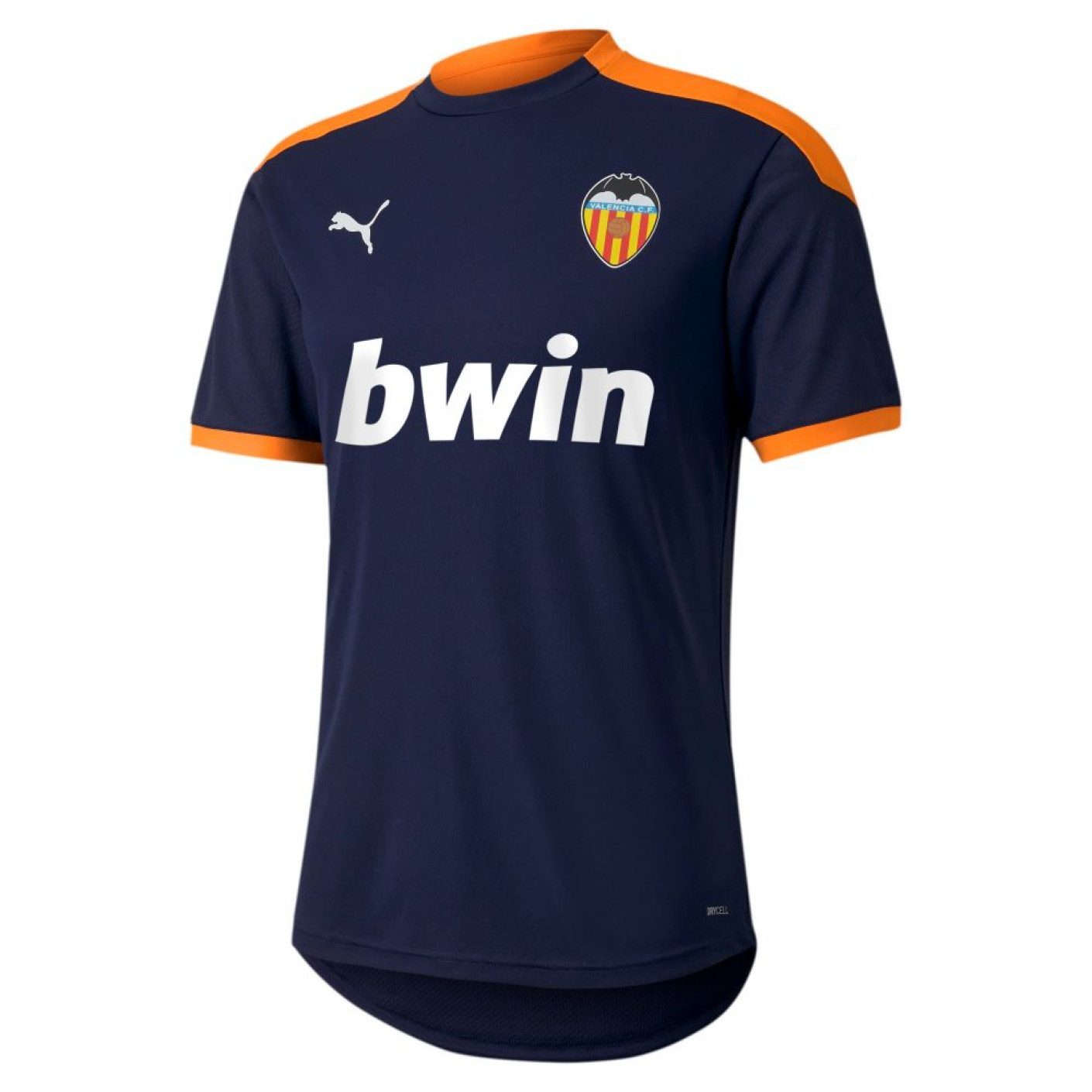 PUMA Valencia CF Trainingsshirt 2020-2021 Donkerblauw Oranje