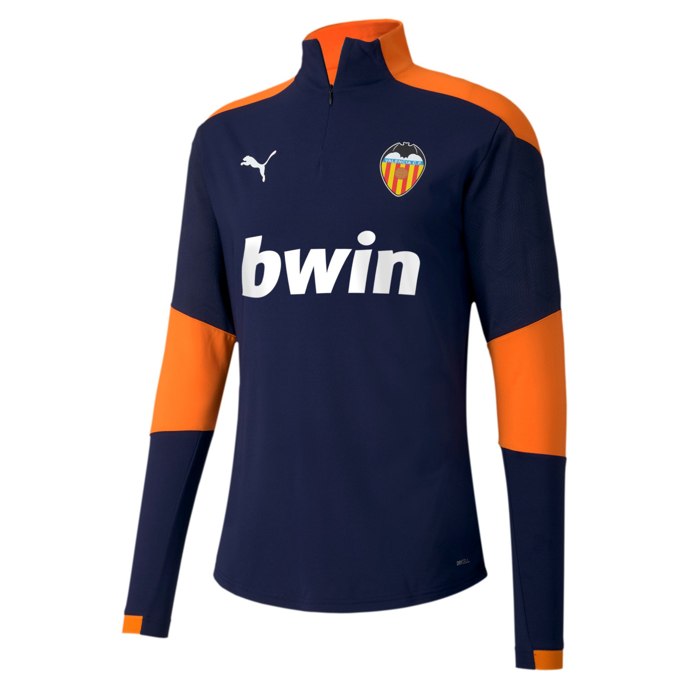 PUMA Valencia CF 1/4 Zip Trainingstrui 2020-2021 Donkerblauw Oranje