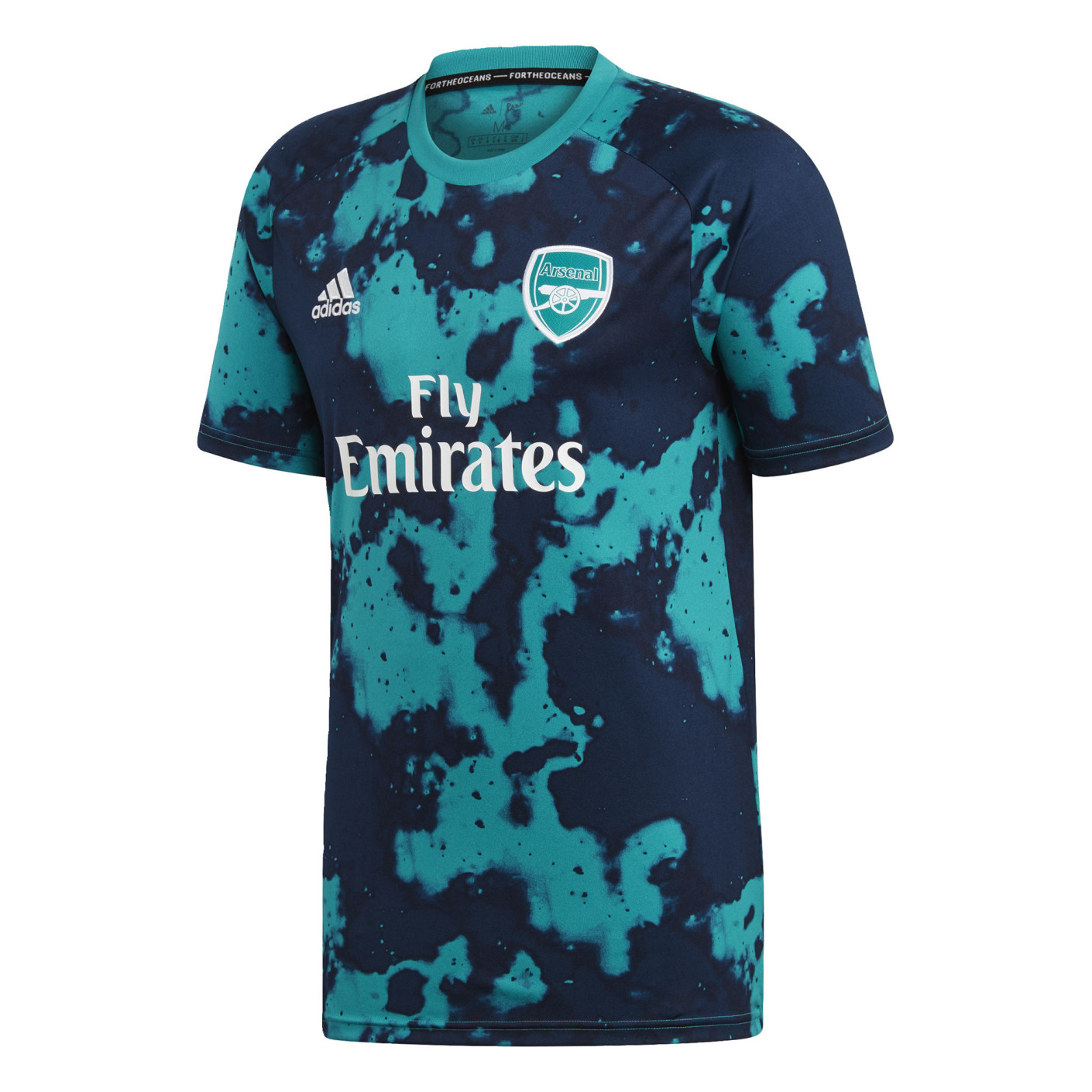 adidas Arsenal Thuis Pre Match Trainingsshirt 2019-2020 Aqua Donkerblauw