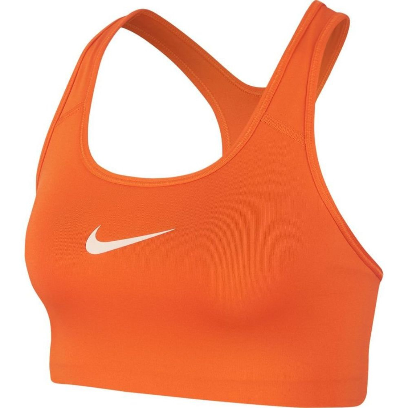 Nike SWOOSH Sport-bh Oranje Wit
