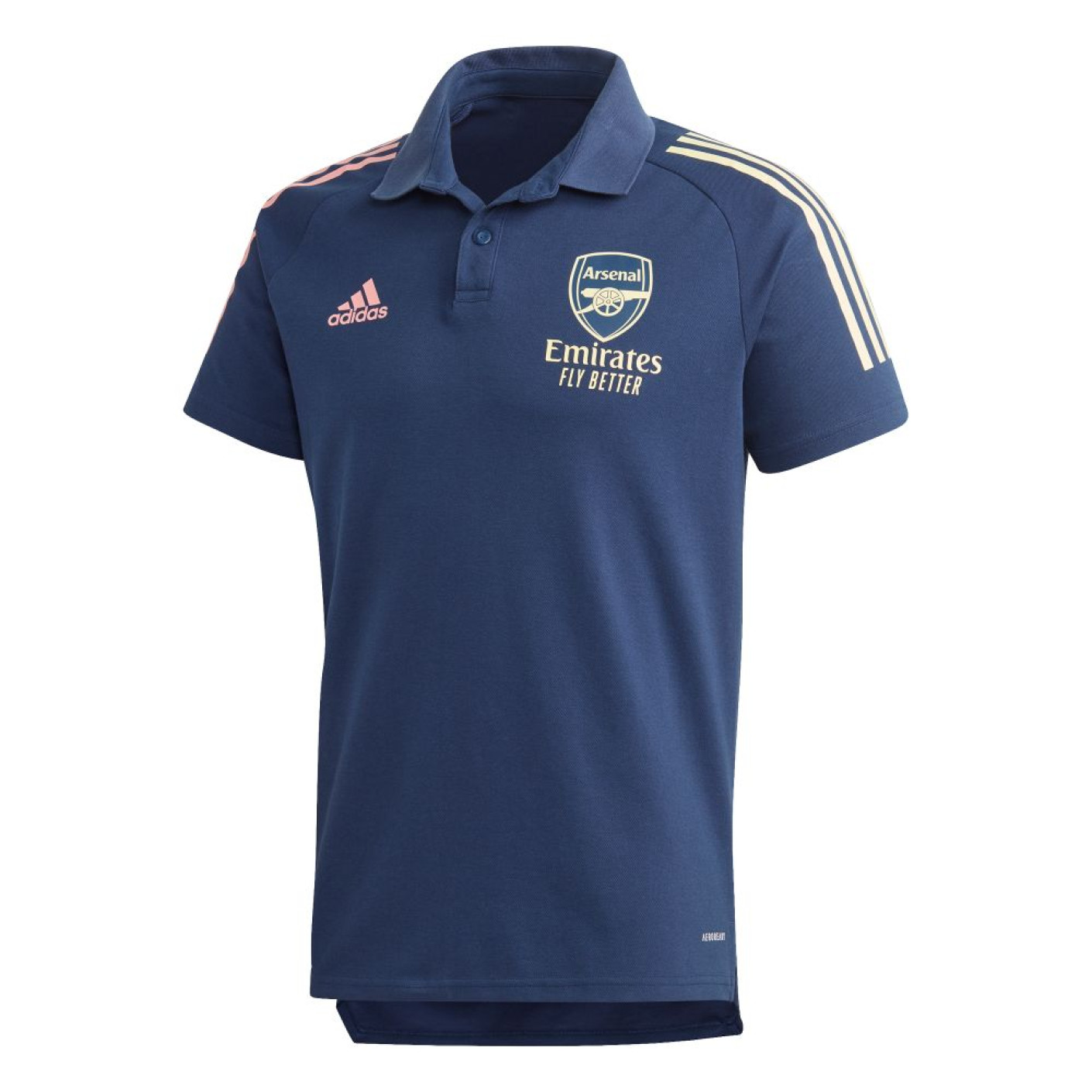 adidas Arsenal Polo 2020-2021 Blauw Geel Roze