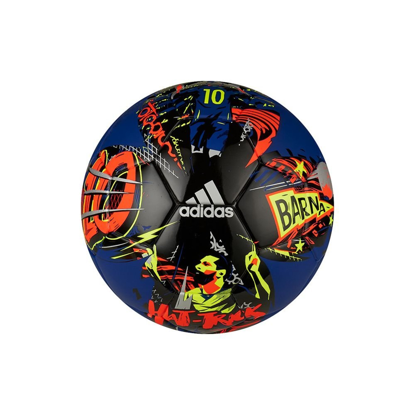 adidas MESSI Mini Voetbal Blauw Zwart Geel Graphic