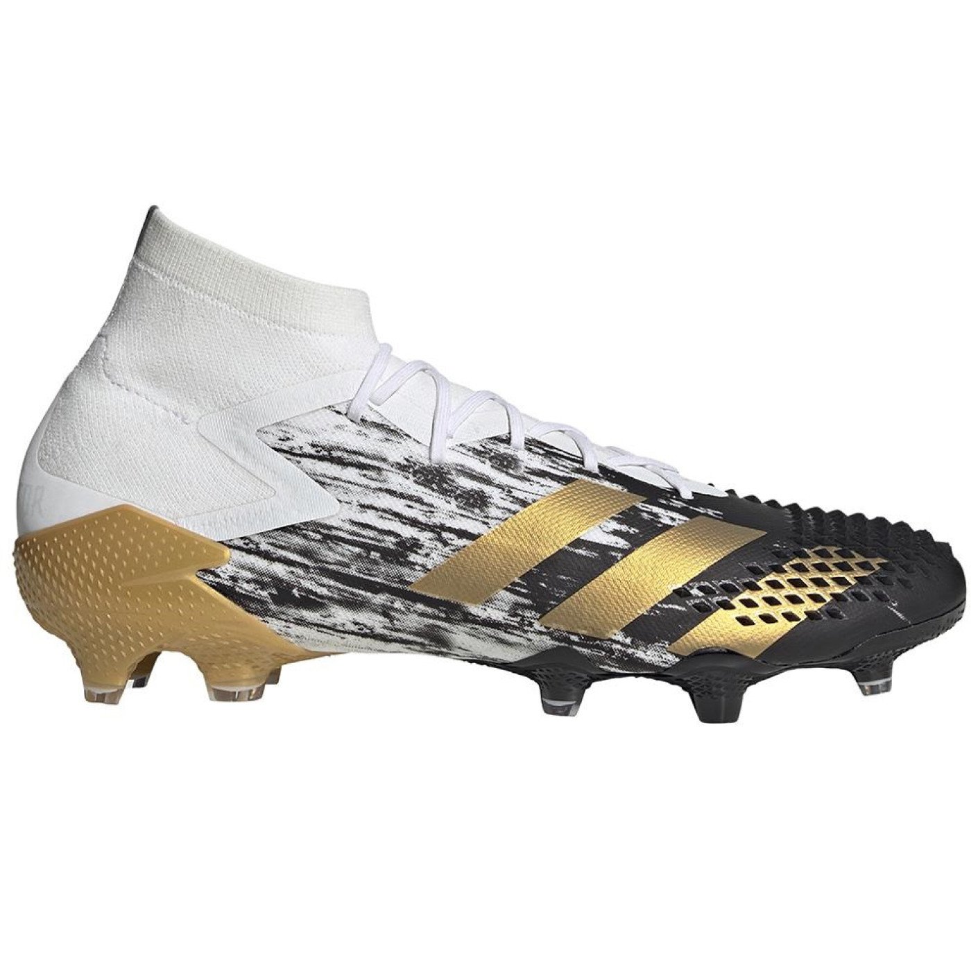 Chaussures de football adidas PREDATOR MUTATOR 20.1 GRASS (FG) Blanc Or Noir